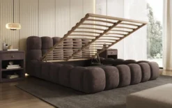 Designer Polsterbett Boston Cord mit Stauraum