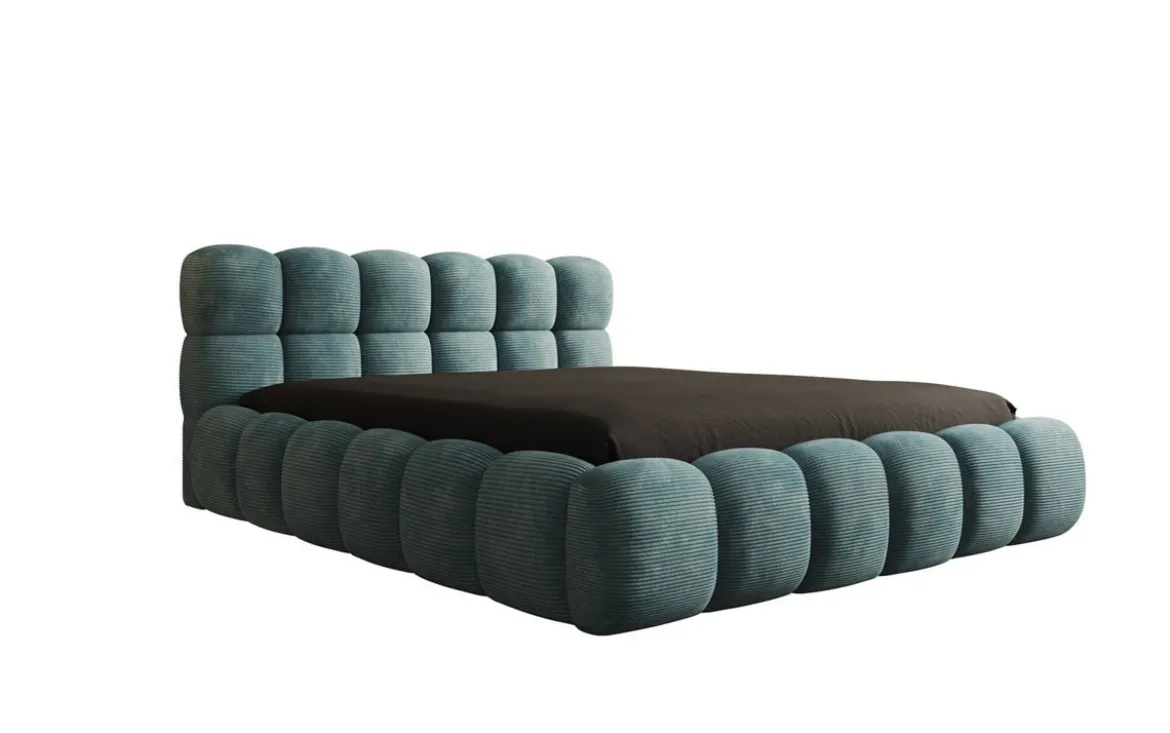 Designer Polsterbett Boston Cord mit Stauraum