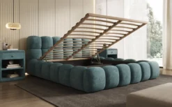 Designer Polsterbett Boston Cord mit Stauraum