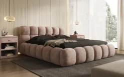 Designer Polsterbett Boston Cord mit Stauraum