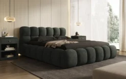Designer Polsterbett Boston Cord mit Stauraum