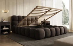 Designer Polsterbett Boston Samt mit Stauraum