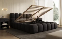 Designer Polsterbett Boston Wild Edition mit Stauraum