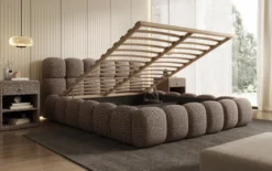 Designer Polsterbett Boston Wild Edition mit Stauraum