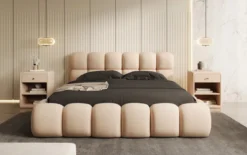 Designer Polsterbett Boston Wild Edition mit Stauraum