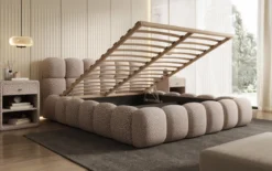 Designer Polsterbett Boston Wild Edition mit Stauraum