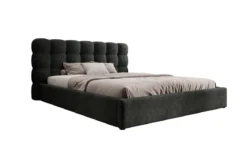 Designer Polsterbett Calivo in Cord mit Stauraum