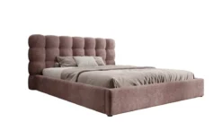 Designer Polsterbett Calivo in Cord mit Stauraum