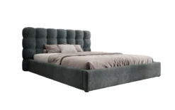 Designer Polsterbett Calivo in Cord mit Stauraum
