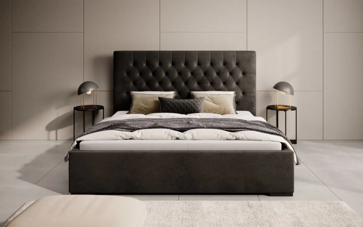 Designer Polsterbett Chester mit Stauraum