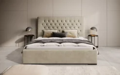 Designer Polsterbett Chester mit Stauraum