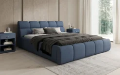 Designer Polsterbett Dallas Stoff mit Stauraum