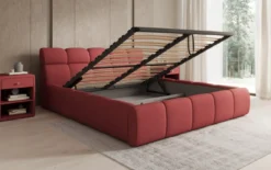 Designer Polsterbett Dallas Stoff mit Stauraum