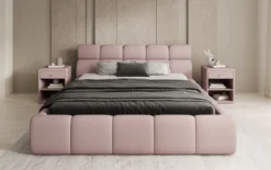 Designer Polsterbett Dallas Stoff mit Stauraum