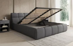 Designer Polsterbett Dallas Stoff mit Stauraum