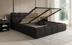 Designer Polsterbett Dallas Stoff mit Stauraum