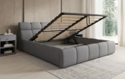 Designer Polsterbett Dallas Stoff mit Stauraum