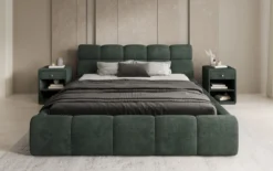Designer Polsterbett Dallas Cord mit Stauraum