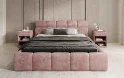 Designer Polsterbett Dallas Cord mit Stauraum