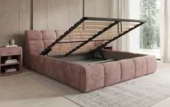 Designer Polsterbett Dallas Cord mit Stauraum