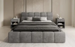Designer Polsterbett Dallas Cord mit Stauraum