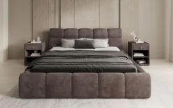 Designer Polsterbett Dallas Cord mit Stauraum