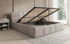 Designer Polsterbett Dallas Cord mit Stauraum