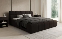 Designer Polsterbett Dallas Bouclé mit Stauraum