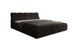 Designer Polsterbett Dallas Bouclé mit Stauraum
