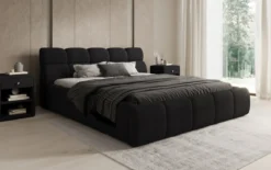 Designer Polsterbett Dallas Bouclé mit Stauraum