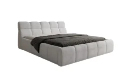 Designer Polsterbett Dallas Bouclé mit Stauraum
