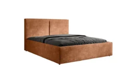 Designer Polsterbett Elara in Cord mit Stauraum