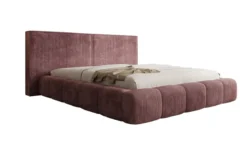 Designer Polsterbett Elise in Cord mit Stauraum