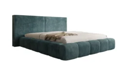 Designer Polsterbett Elise in Cord mit Stauraum