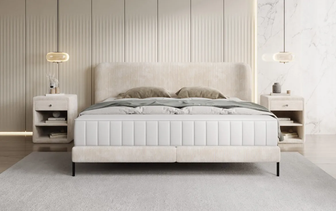 Designer Polsterbett Enna in Cord