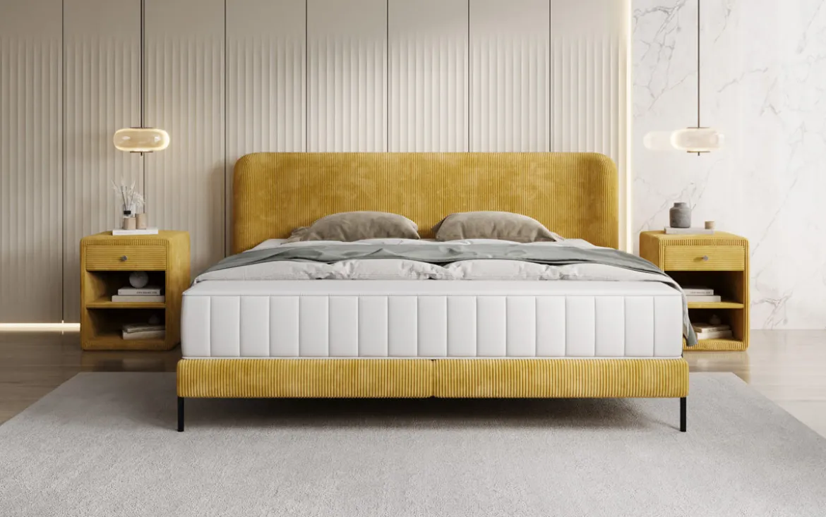 Designer Polsterbett Enna in Cord