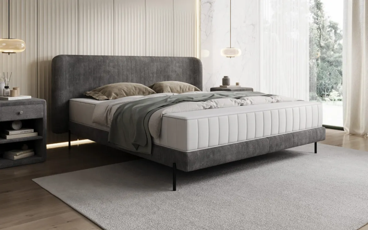 Designer Polsterbett Enna in Cord