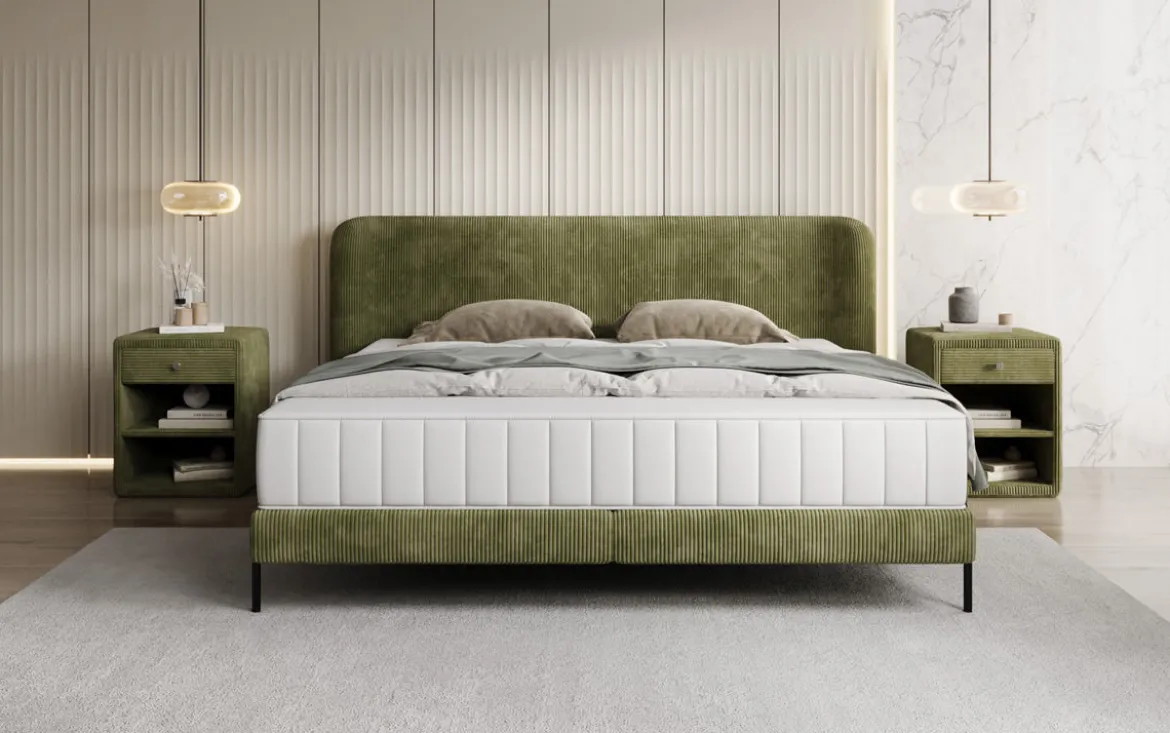 Designer Polsterbett Enna in Cord