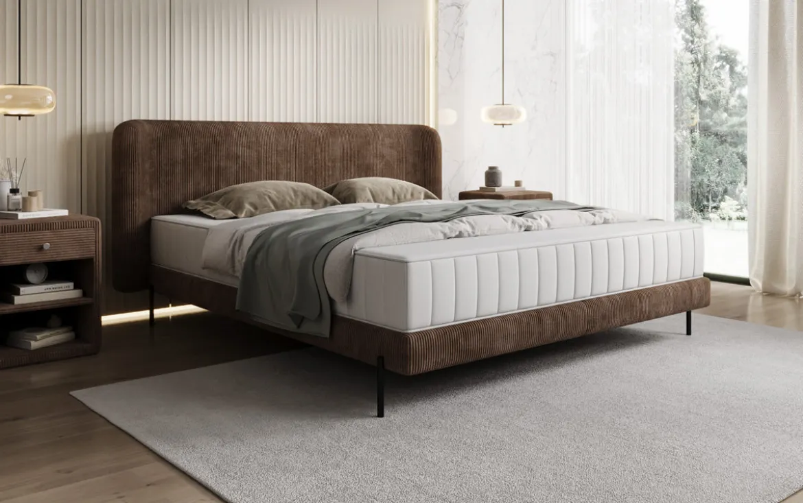 Designer Polsterbett Enna in Cord