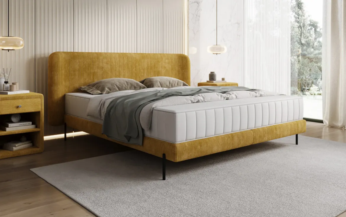 Designer Polsterbett Enna in Cord