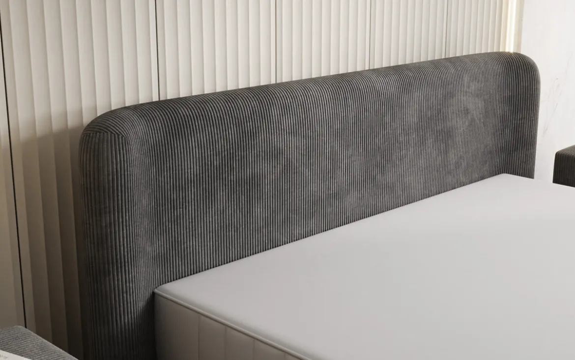 Designer Polsterbett Enna in Cord