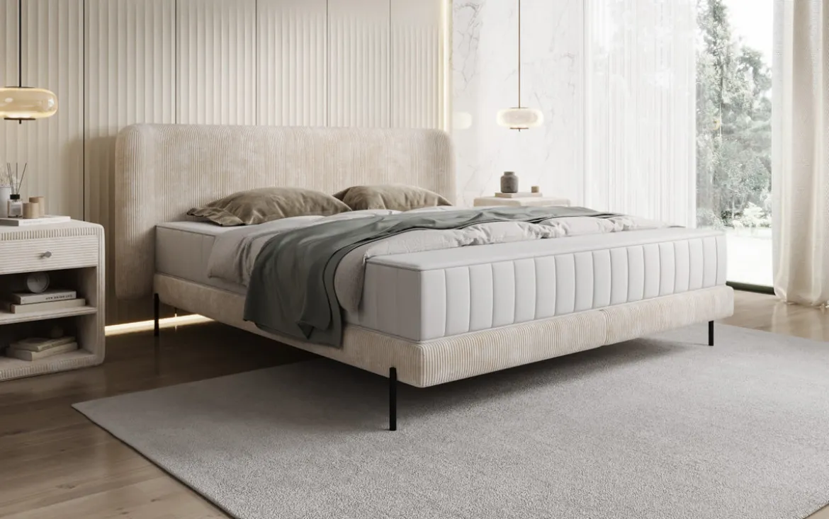 Designer Polsterbett Enna in Cord