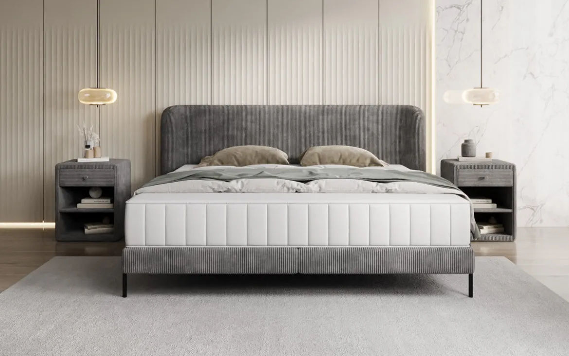 Designer Polsterbett Enna in Cord