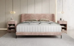 Designer Polsterbett Enna in Cord