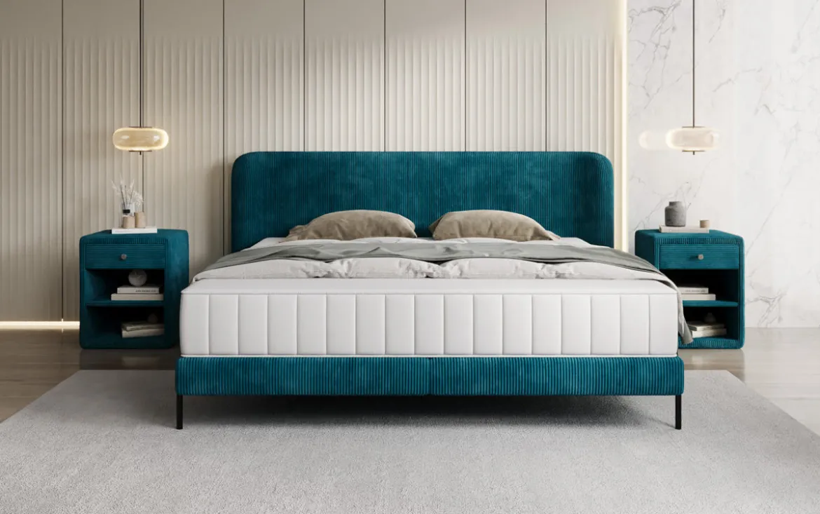 Designer Polsterbett Enna in Cord
