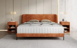 Designer Polsterbett Enna in Cord