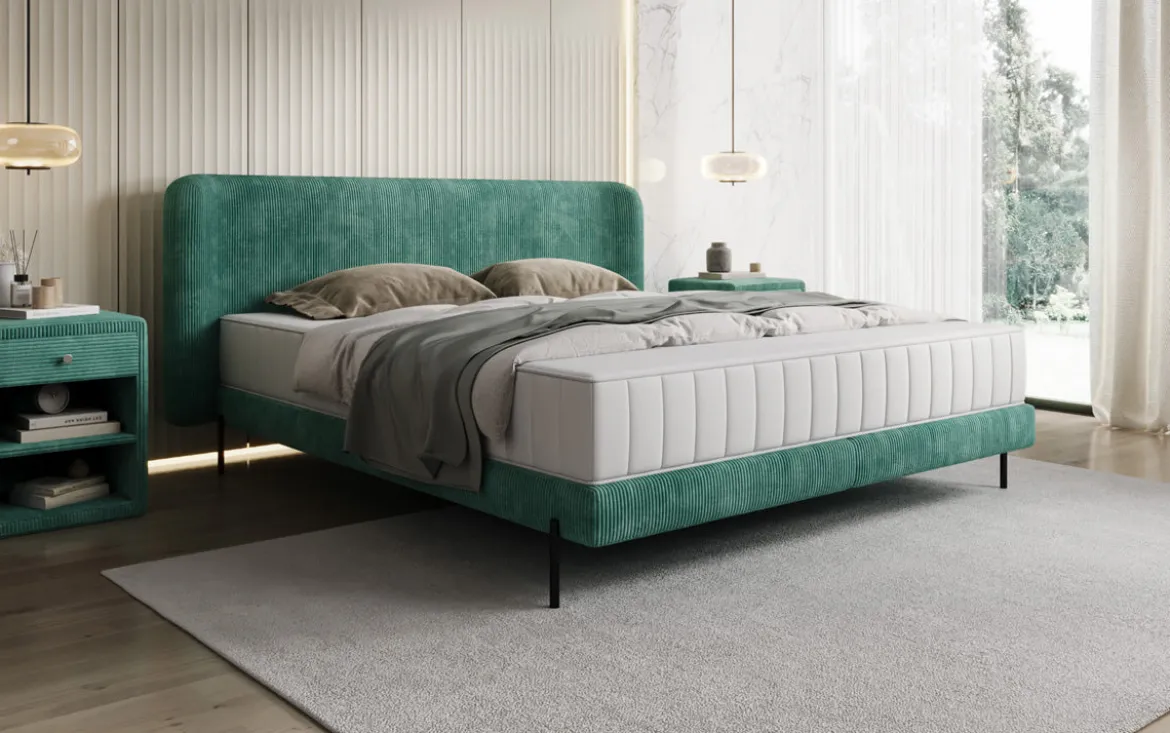 Designer Polsterbett Enna in Cord