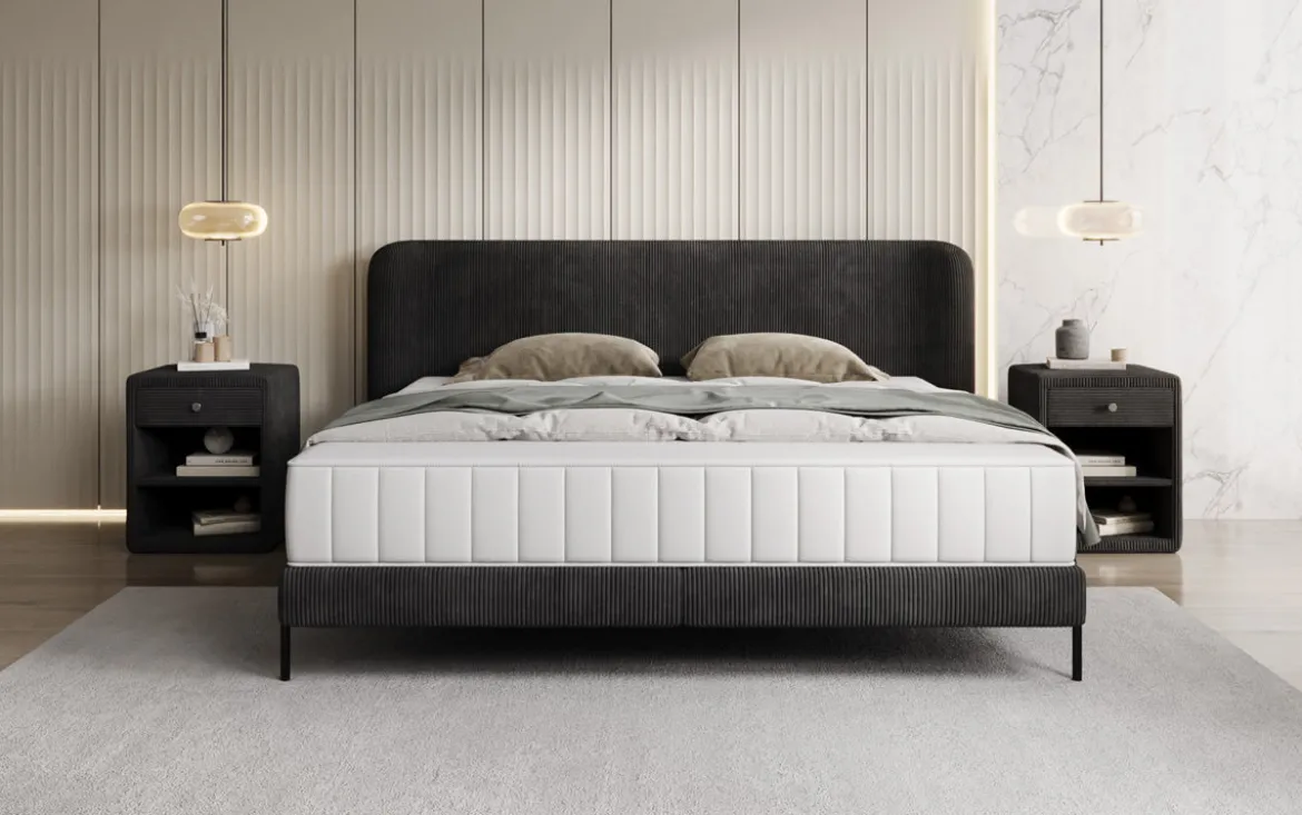 Designer Polsterbett Enna in Cord
