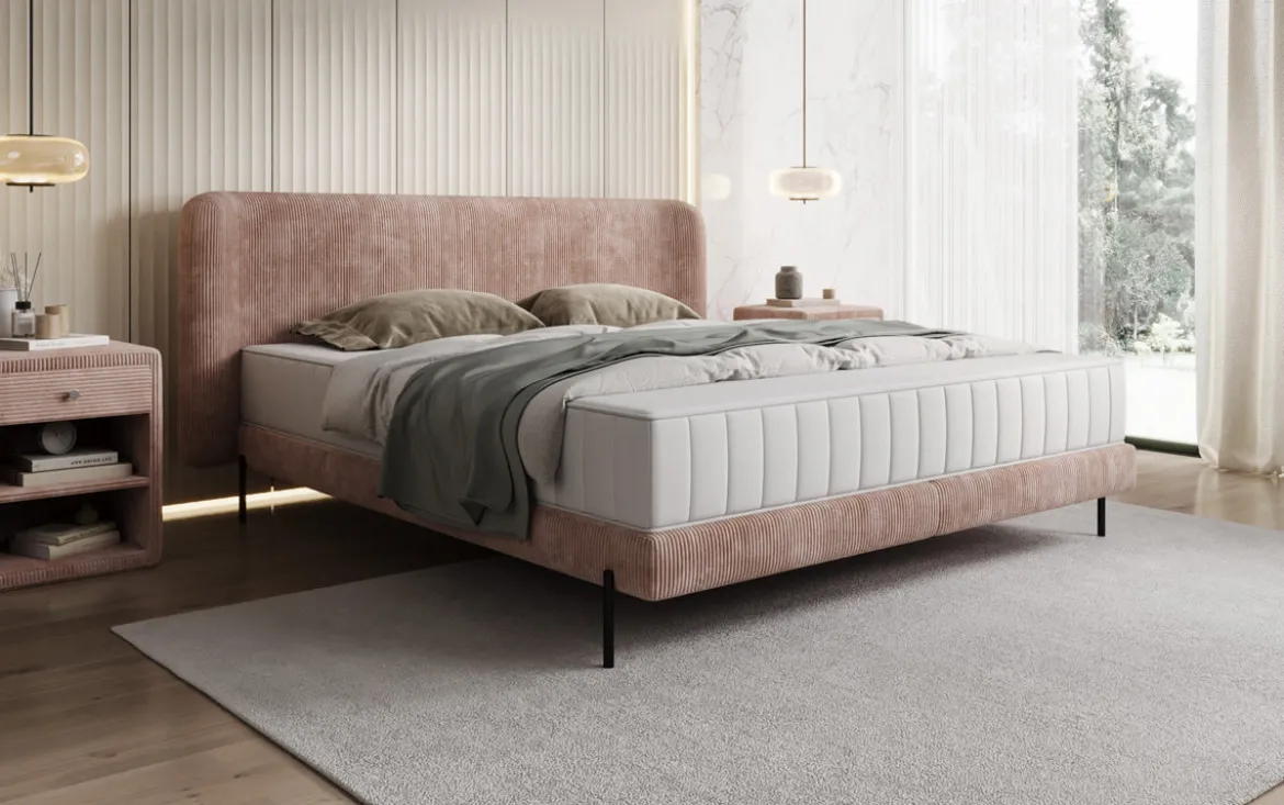 Designer Polsterbett Enna in Cord