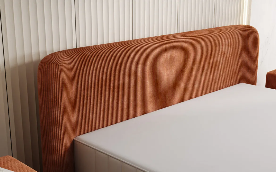 Designer Polsterbett Enna in Cord